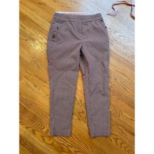 NY & Company Women's Plaid Dress Pants Size 6 Multicolor Straight Leg Casual